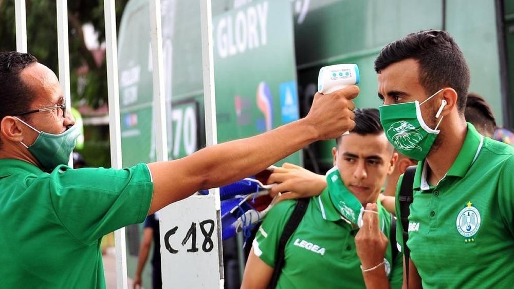 الرجاء الرياضي يُجري للاعبيه ومكوناته تحاليل جديدة للكشف عن "كورونا"