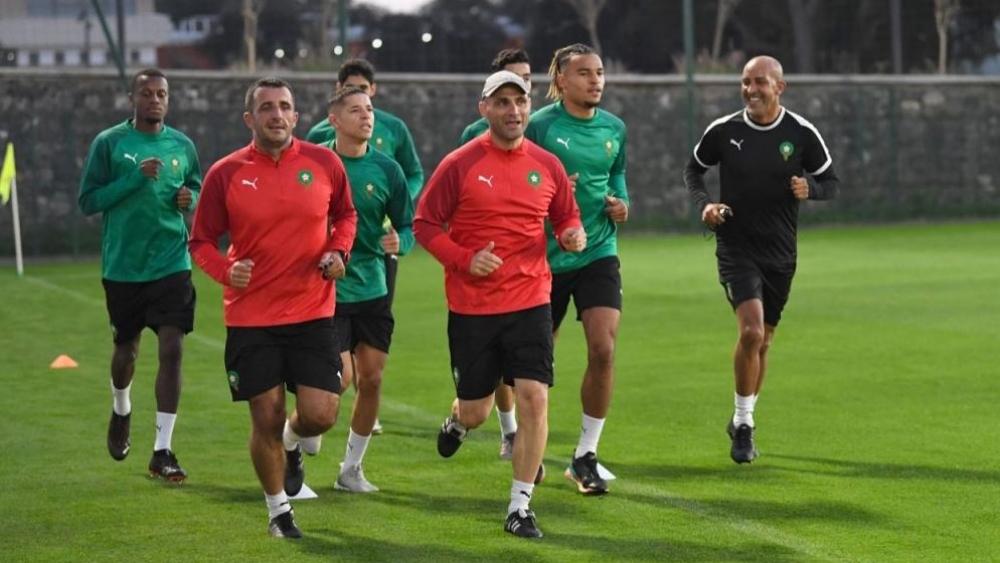 المنتخب الوطني يجري ثاني حصة تدريبية تأهبا لمواجهة أفريقيا الوسطى