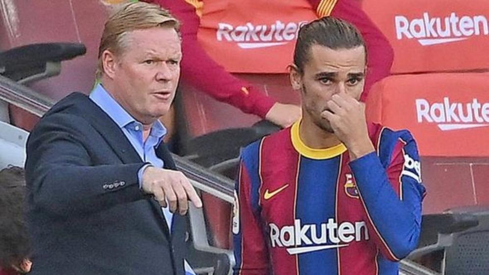 كومان: "جريزمان يمر حاليًا بلحظات من الشك"