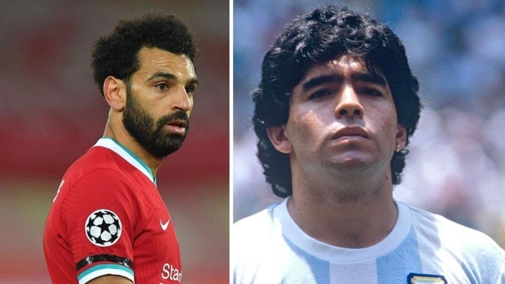 محمد صلاح عن وفاة مارادونا: "أسطورة عالم كرة القدم رحلت مبكراً"