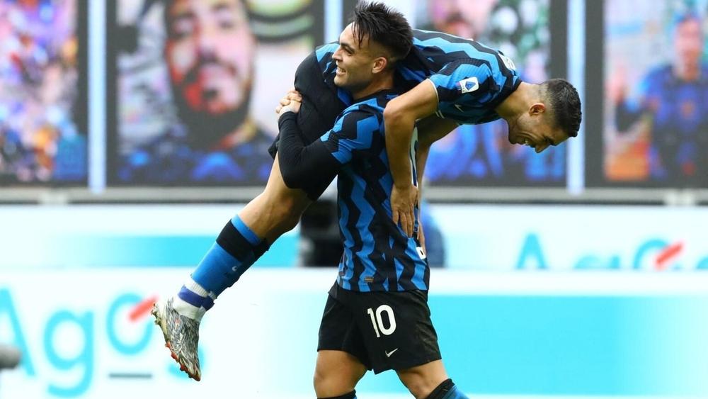 لاوتارو ولوكاكو يرفعان "سقف الأهداف" في الإنتر رفقة حكيمي لبلوغ أرقام لم يحققها النادي منذ الخمسينيات