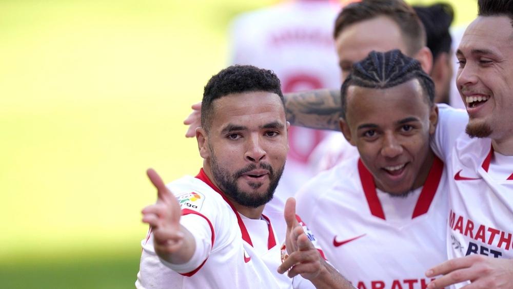 النصيري يتألق بـ"هاتريك" ويقود إشبيلية للفوز على ريال سوسيداد