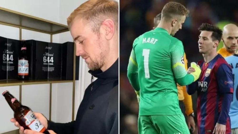 بعد استلامه "هدية ميسي".. جو هارت يكتب: "من الغريب أن أفتخر بتلقي الأهداف!"