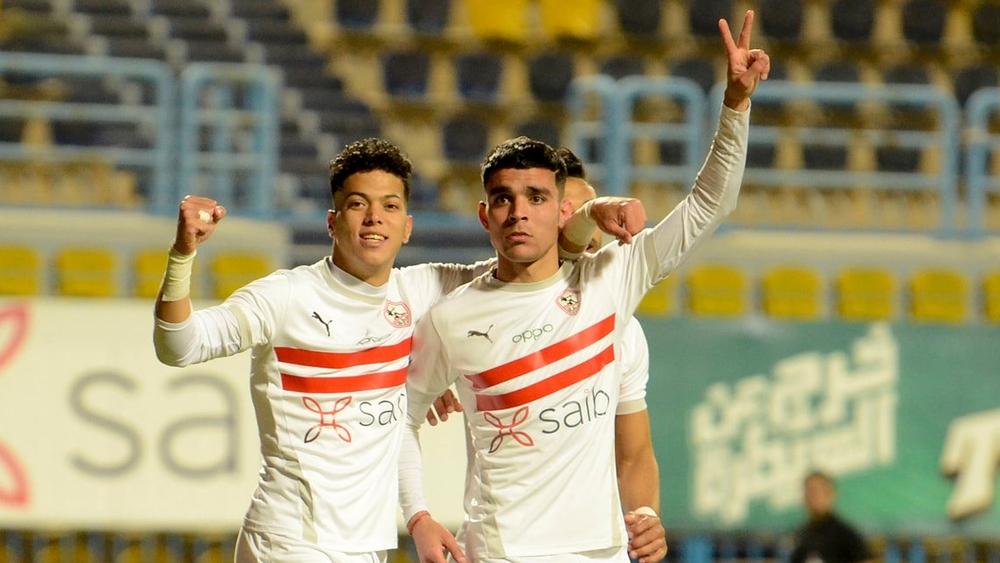 بنشرقي يوقع "ثنائية" في مرمى مصر المقاصة ويقود الزمالك لتصدر الدوري المصري الممتاز