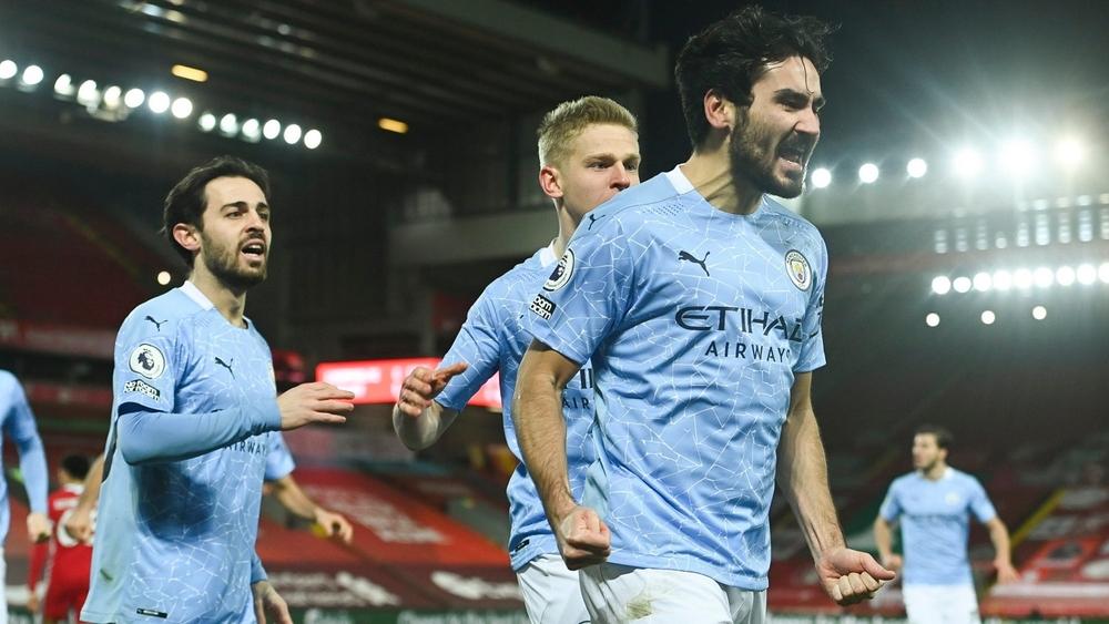 مانشستر سيتي "يهين" ليفربول في "أنفيلد" ويوسع الفارق معه إلى 10 نقاط