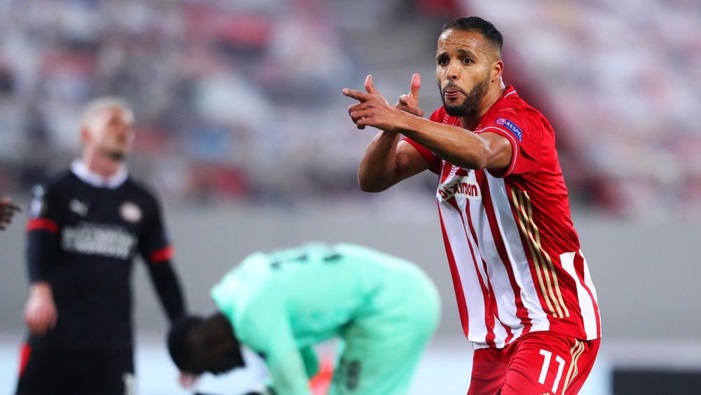 الدوري الأوروبي/ العربي يسجل هدفاً ويساهم في فوز أولمبياكوس على إيندهوفن بأربعة أهداف لهدفين