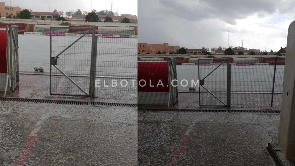 تساقطات ثلجية "كثيفة" تتسبب في توقف مباراة ش.أطلس خنيفرة وأ.الدشيرة