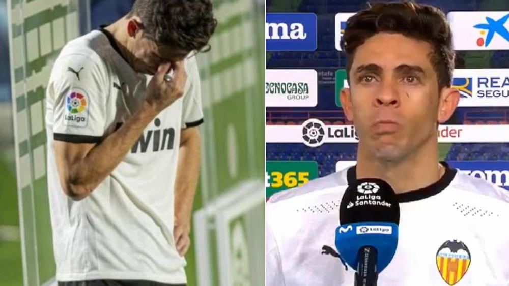 مدافع فالنسيا "باوليستا" يبكي بعد سؤاله عن الهبوط للدرجة الثانية: "يجب أن نقاتل من أجل هذا الشعار"