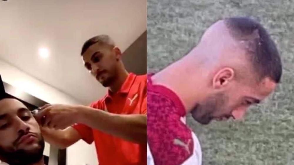 مُتابعون يتندَّرون بقَصَّة شَعر زياش "غير المُتقنة" من طرف زميله برقوق