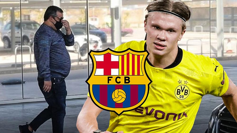 "سبورت": "قنبلة الشهر.. رايولا ووالد هالاند يتواجدان في برشلونة لبدء المفاوضات"