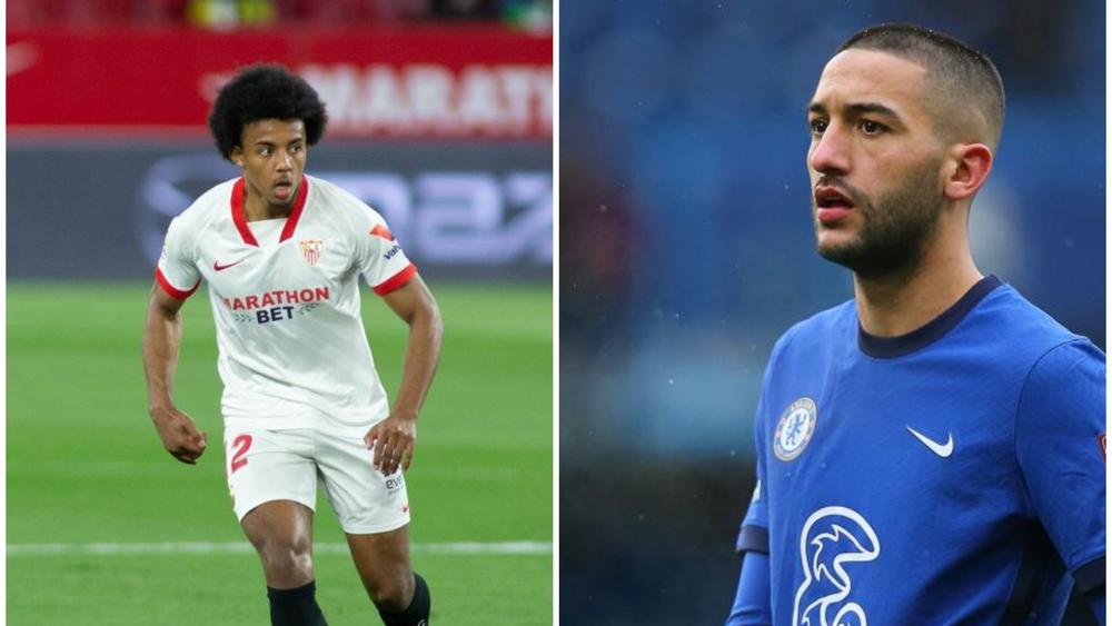 صحيفة "آس": "تشيلسي مُستعد لإقحام زياش في صفقة ضم مدافع إشبيلية كوندي"