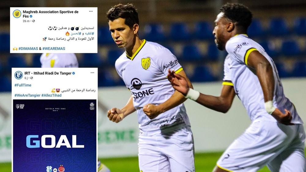 صفحة الماص على "الفايسبوك" ترد بنفس طريقة احتفال اتحاد طنجة على الوداد الرياضي وتعلق على الهدف الثاني لكوربي بعبارة "رصاصة الرحمة"