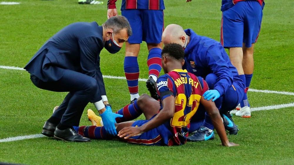 وضعية أنسو فاتي "مقلقة".. اللاعب خضع لعملية جراحية ثالثة "بشكل سري" والآلام لا تفارق ركبته