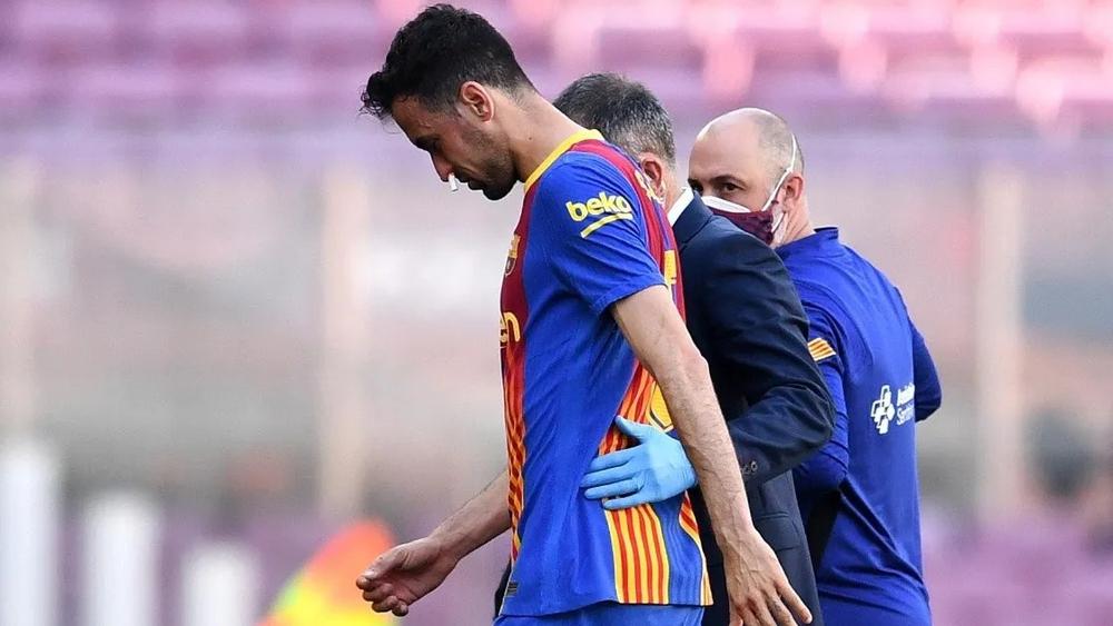 بوسكيتس يخوض تدريبات خاصة للتعافي من إصابته في مباراة الأتلتيكو