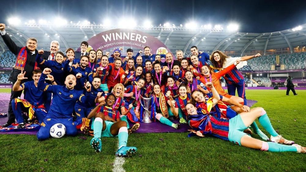 فريق برشلونة يحصل على 460 ألف يورو بعد تتويجه بدوري أبطال أوروبا للسيدات