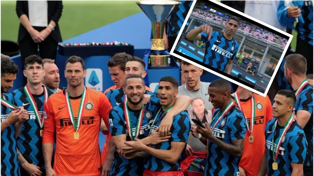 حكيمي يُعلن بقاءه في الإنتر في غمرة الاحتفالات بلقب "السيري آ"