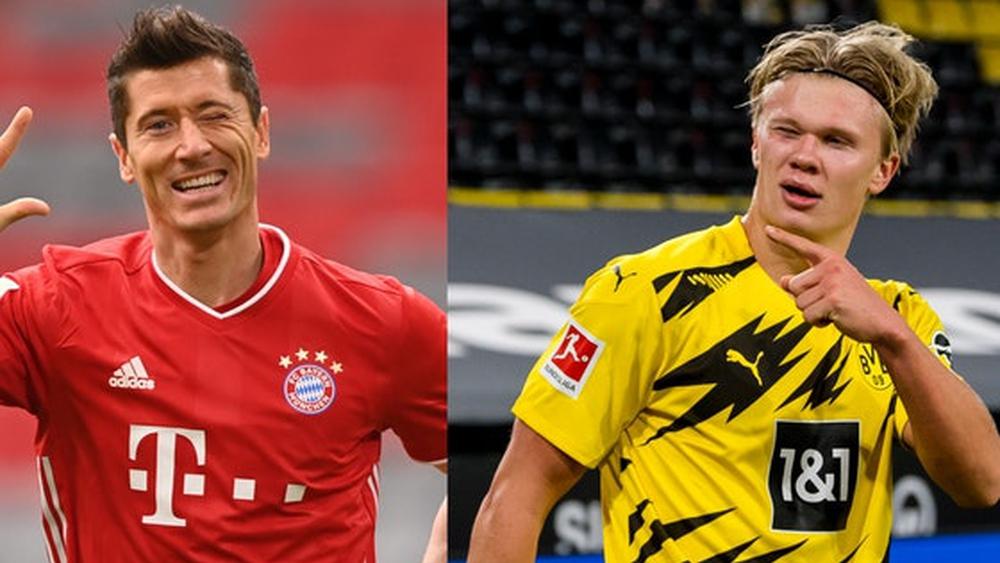 رغم تسجيل ليفاندوفسكي 41 هدفًا .. هالاند يُتوج بجائزة لاعب الموسم في "البوندسليجا"