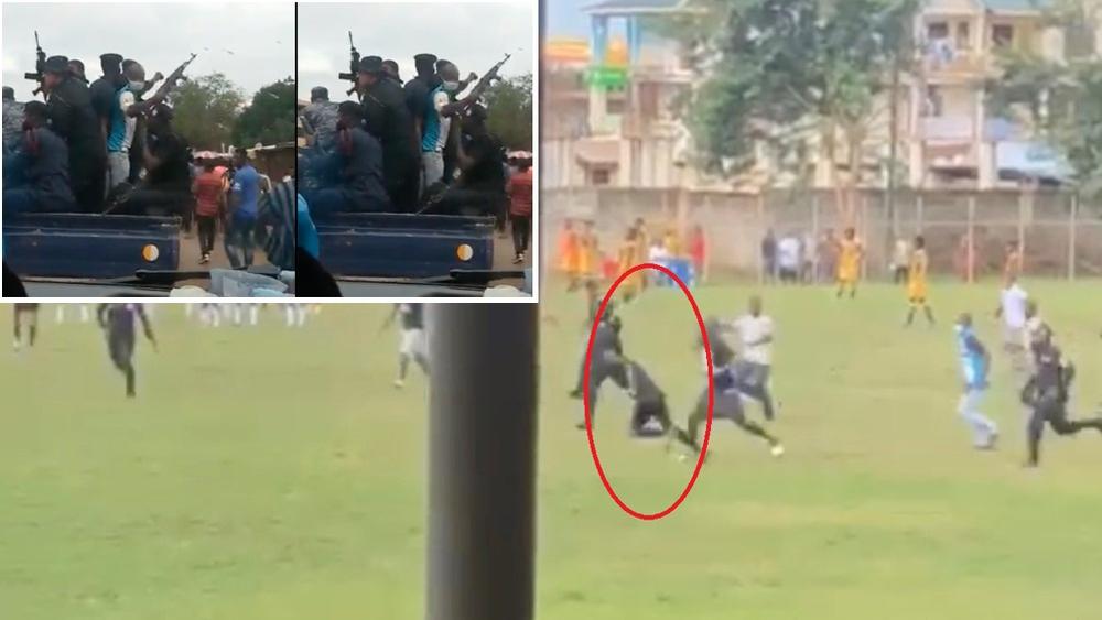 "الشغب" يتواصل في غانا.. جماهير فريق تقتحم الملعب وتعتدي بـ"الضرب" على حكم المباراة والشرطة تطلق النار!