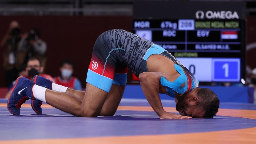 المصارع "إبراهيم كيشو" يهدي مصر الميدالية البرونزية الثالثة في أولمبياد "طوكيو 2020"