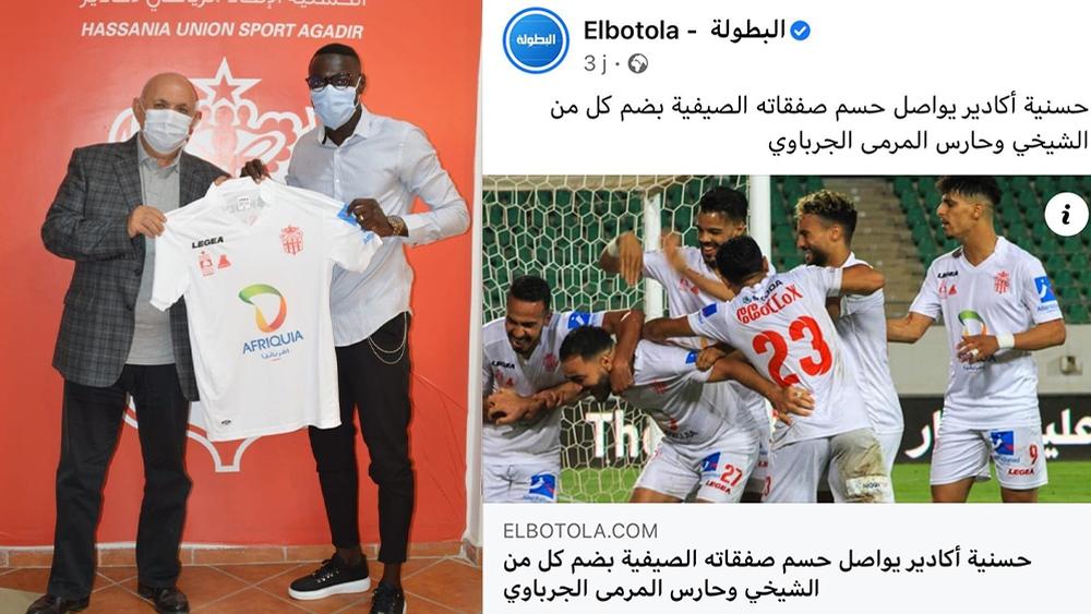 تأكيدا لسبق "البطولة".. حسنية أكادير يعلن عن تعاقده مع الشيخي لموسمين قادما من يوسفية برشيد