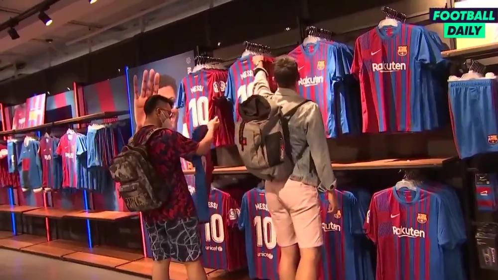 برشلونة يمتلك حقوق بيع منتجات ميسي في متاجره الرسمية حتى يوم 30 سبتمبر