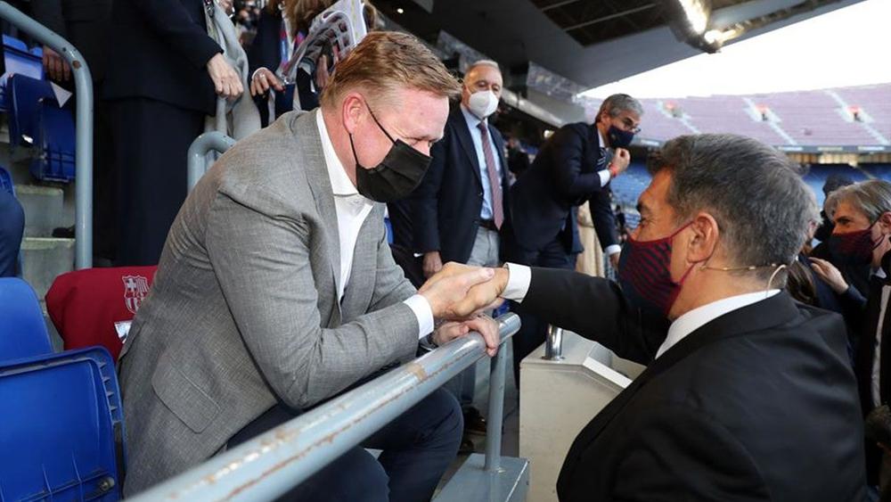 كومان: "لقد تحسنت علاقتي مع لابورتا.. بفضلي أنا برشلونة أصبح له مستقبل"