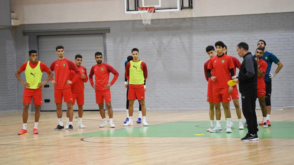 منتخب القاعة يُجري آخر حصة تدريبية قبل نزال فنزويلا في ثمن نهائي المونديال