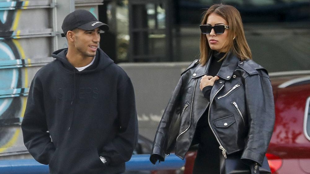 حكيمي ينتظر مولوده الثاني من شريكته التونسية الأصل هبة عبوك