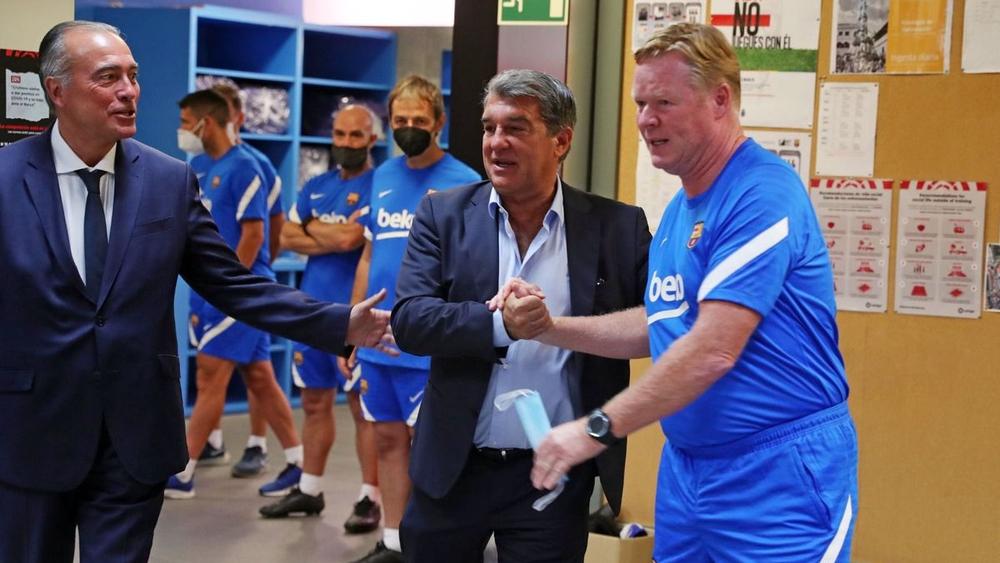 لابورتا: "قررنا أن يستمر كومان.. يجب أن أثق به مثلما فعلت مع ريكارد"