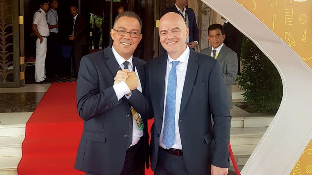 إنفانتينو مُجيباً عن جمع لقجع بين عضوية "الفيفا" ومنصب حكومي: "نحن مُحايدون سياسياً ودينياً.. لقجع شارك اليوم في الاجتماع بكل حيوية"