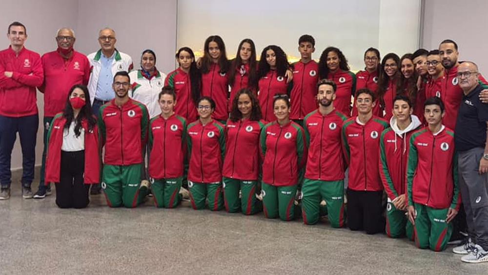 بعثة المنتخب المغربي للسباحة تشد الرحال إلى أبوظبي تأهبا لمشاركتها في البطولة العربية