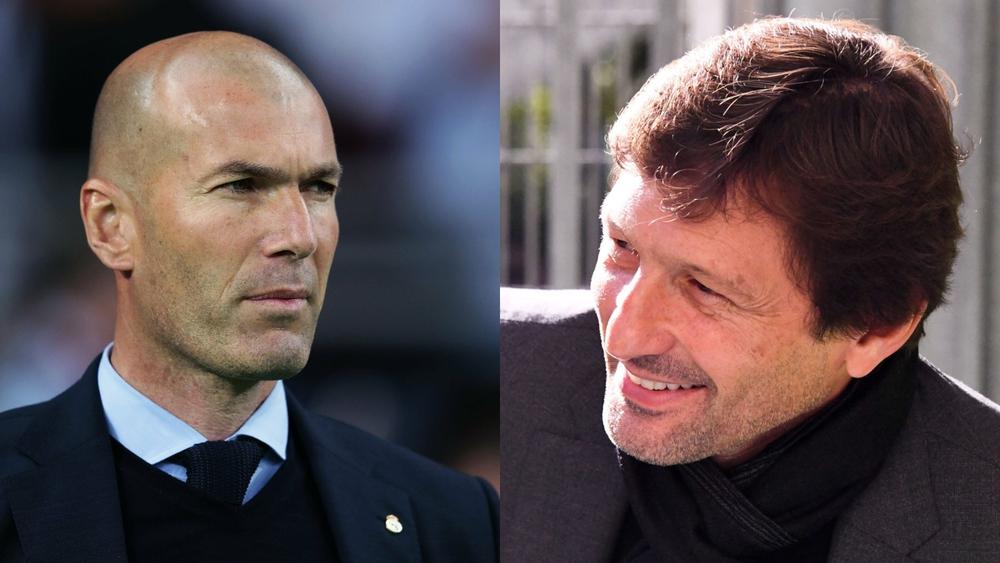 زيدان يرفض العمل مع ليوناردو في باريس سان جيرمان