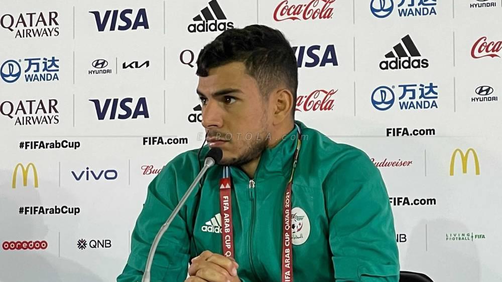 دراوي (لاعب منتخب الجزائر): "ندرك أن مهمتنا لن تكون سهلة أمام المغرب لكننا نمتلك لاعبين بمستوى كبير جدًا"