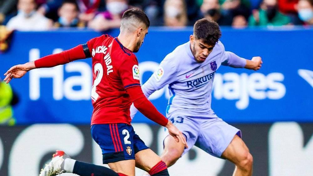 المغربي عبد الصمد الزلزولي يسجل أول أهدافه بقميص برشلونة ضد أوساسونا