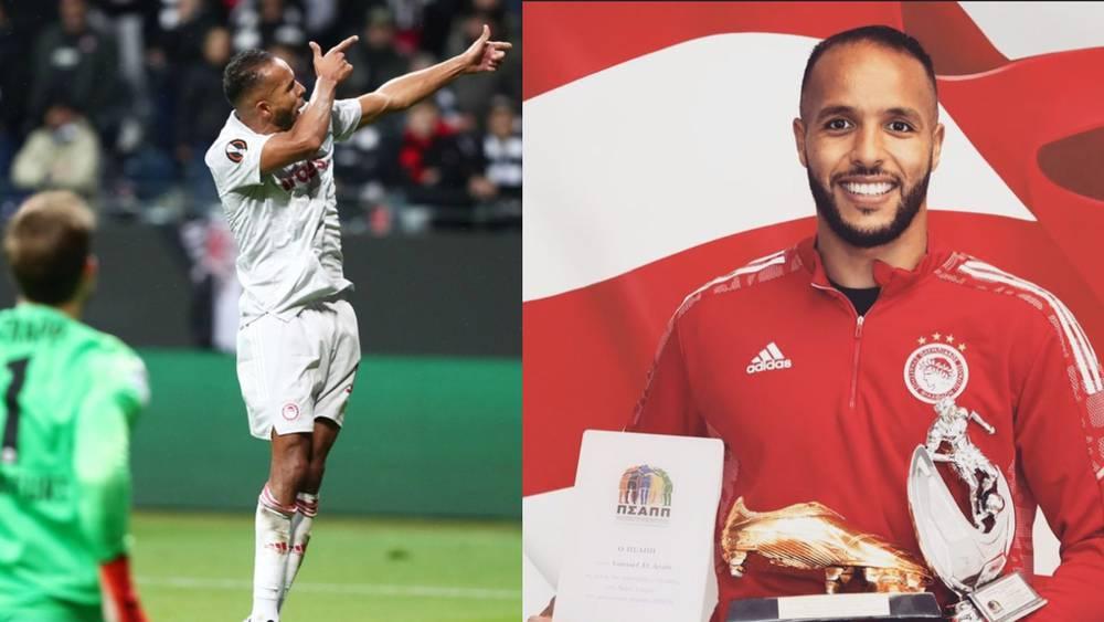 العربي يتوج بجائزتي أفضل هداف ولاعب أجنبي في الدوري اليوناني للمرة الثانية تواليا
