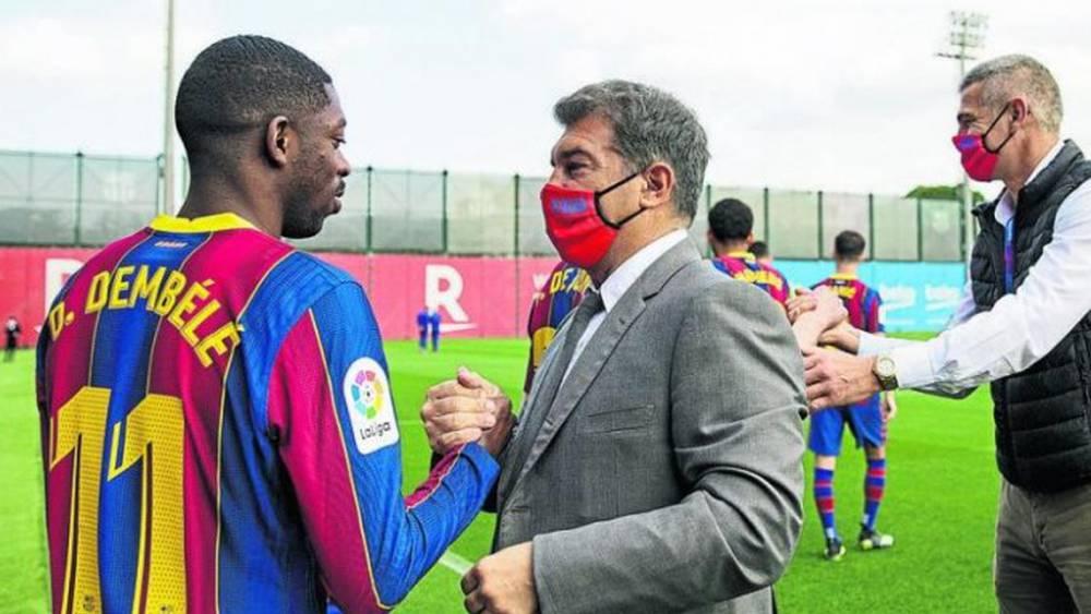 لابورتا: "ديمبيلي توصل إلى اتفاق مع فريق آخر للانتقال إليه نهاية الموسم"