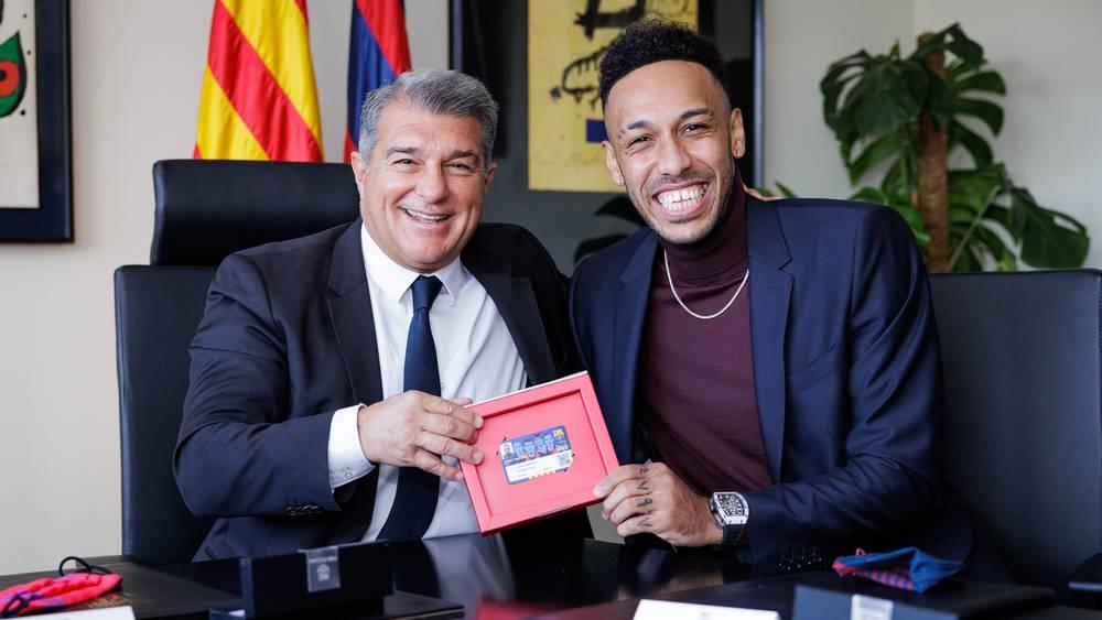 Pierre-Emerick Aubameyang : "C'est un honneur d'être au Barça"