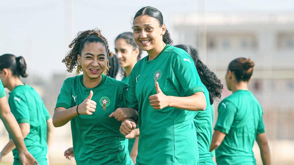 La dernière séance d'entraînement de l'équipe nationale féminine U20 avant le Sénégal