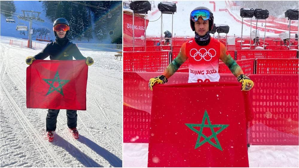 "ياسين أعويش" ممثل المغرب الوحيد في الأولمبياد الشتوي يفشل في استكمال الجولة الأولى من سباق التزلج "الألبي"