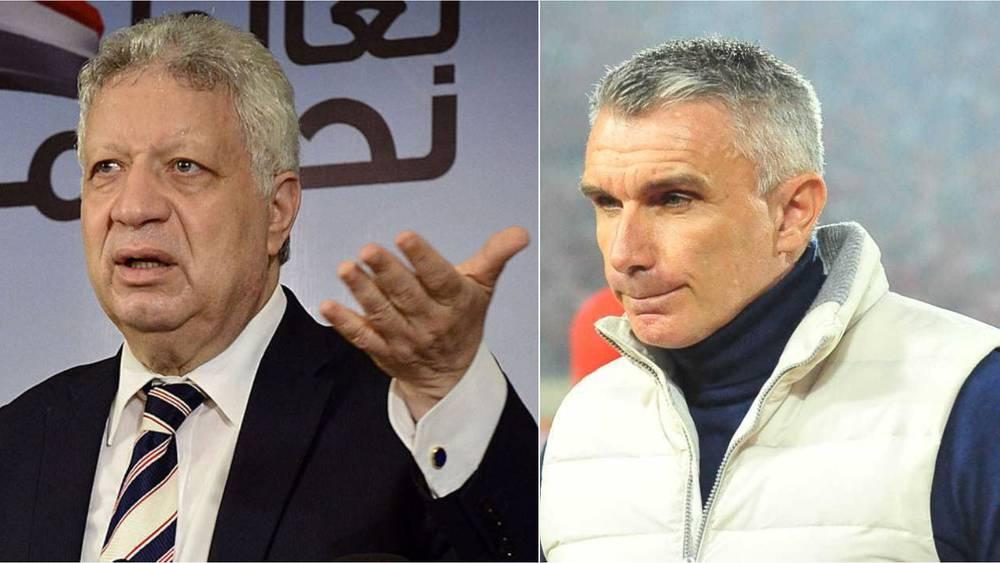 مرتضى منصور ينفجر غضبا على كارتيرون: "هل التغيير في الدقيقة 60 مذكور في القرآن؟.. إنه يرتكب أخطاء بشكل متعمد"