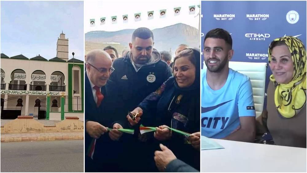 رياض محرز يتبرع من ماله لبناء مسجد بمدينة تلمسان ووالدة اللاعب تحضر مراسم تدشينه