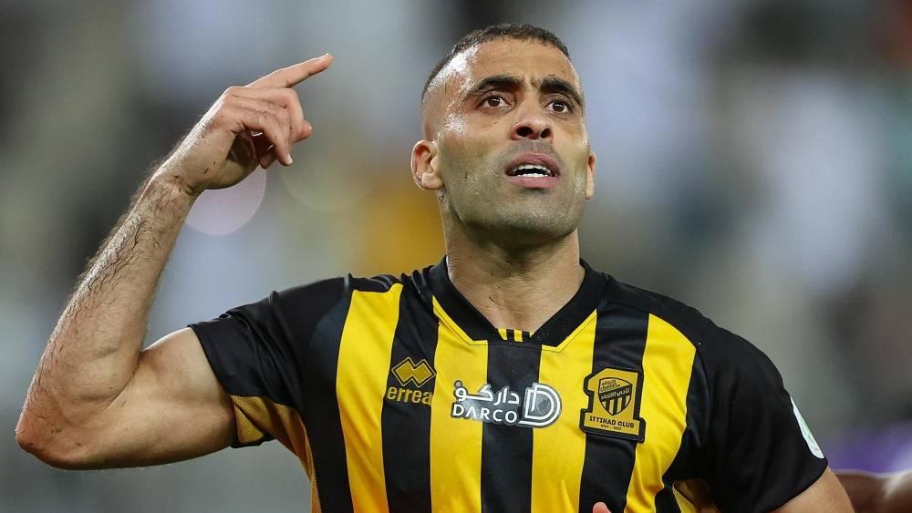 شكوك حول إصابة حمد الله وغيابه عن "كلاسيكو" الاتحاد والهلال
