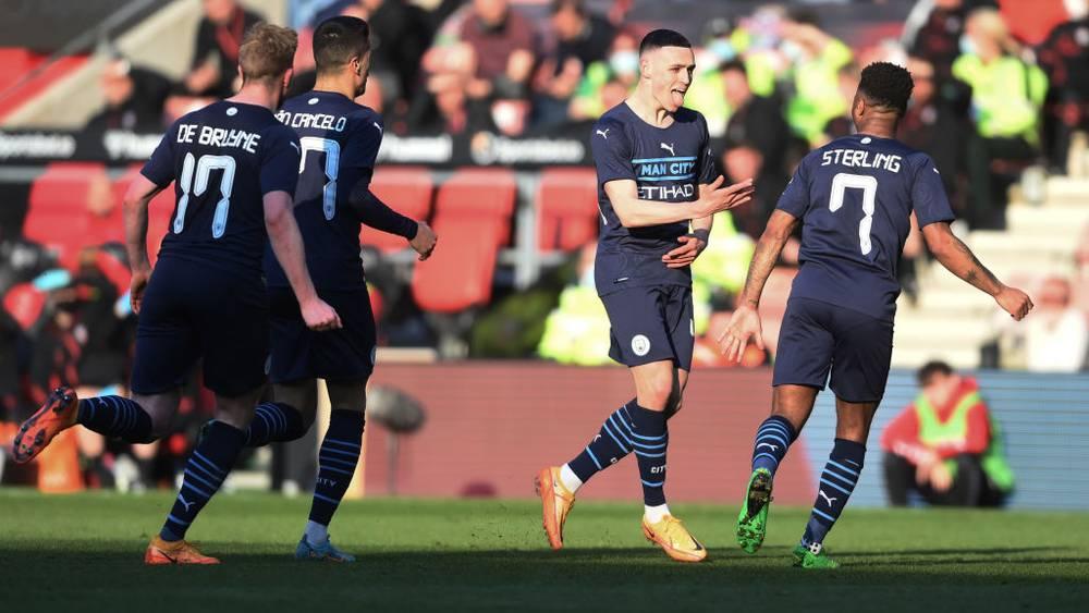 كأس إنجلترا / مانشستر سيتي يطير إلى "ويمبلي" برباعية في شباك ساوثامبتون