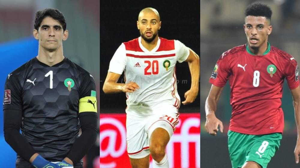 بعد غيابهم عن مباريات أنديتهم بداعي الإصابة.. أمرابط وأوناحي يشاركون في تداريب المنتخب وبونو يواصل الغياب