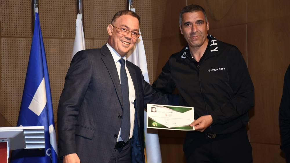 Salé: Cérémonie de remise des diplômes aux entraîneurs messieurs et dames