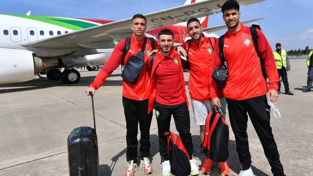 بعثة المنتخب المغربي تشد الرحال صوب كينشاسا تأهبا لمواجهة الكونغو في ذهاب الدور الفاصل المؤهل للمونديال