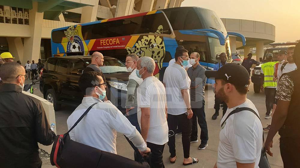 Première séance d'entrainement des lions de l'atlas à Kinshasa