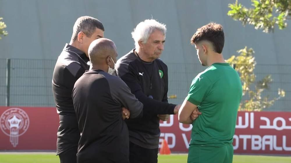 En l'absence d'Ezzelzouli, les Lions de l'Atlas effectuent leur dernière séance d'entraînement