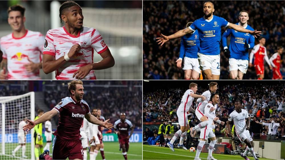 الدوري الأوروبي/ لايبزيغ يواجه غلاسكو رينجرز ووست هام يصطدم بآينتراخت فرانكفورت في المربع الذهبي