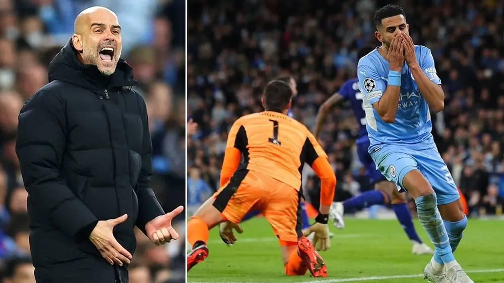 أغويرو ينتقد غضب غوارديولا على محرز بسبب إضاعته للفرص في مواجهة مانشستر سيتي وريال مدريد